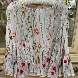 Floral Embroidered Blouse